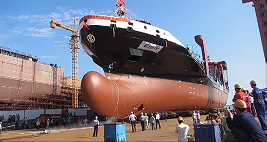 Δείτε την καθέλκυση πλοίου container [βίντεο] - e-Nautilia.gr | Το Ελληνικό Portal για την Ναυτιλία. Τελευταία νέα, άρθρα, Οπτικοακουστικό Υλικό