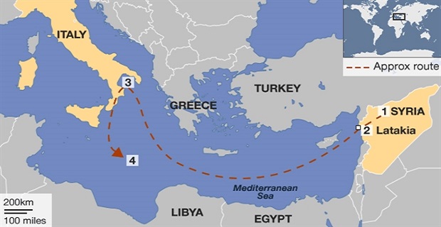 Δυτικά της Κρήτης και επάνω σε δεξαμενόπλοια η καταστροφή χημικών της Συρίας! - e-Nautilia.gr | Το Ελληνικό Portal για την Ναυτιλία. Τελευταία νέα, άρθρα, Οπτικοακουστικό Υλικό