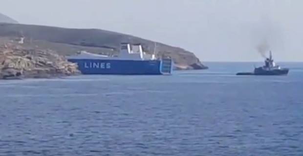 Οχηματαγωγό πλοίο προσάραξε στην Κέα [βίντεο] - e-Nautilia.gr | Το Ελληνικό Portal για την Ναυτιλία. Τελευταία νέα, άρθρα, Οπτικοακουστικό Υλικό