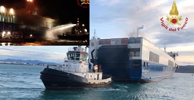 Πυρκαγιά για πλοίο Ro-Ro στο Λιβόρνο στην Ιταλία - e-Nautilia.gr | Το Ελληνικό Portal για την Ναυτιλία. Τελευταία νέα, άρθρα, Οπτικοακουστικό Υλικό