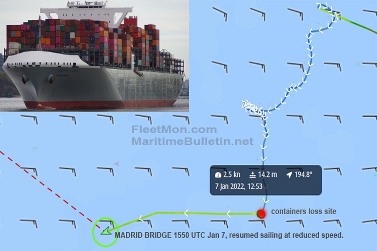Πλοίο μεταφοράς εμπορευματοκιβωτίων έχασε περισσότερα από 30 κοντέινερ στον Ατλαντικό (UPDATE) - e-Nautilia.gr | Το Ελληνικό Portal για την Ναυτιλία. Τελευταία νέα, άρθρα, Οπτικοακουστικό Υλικό