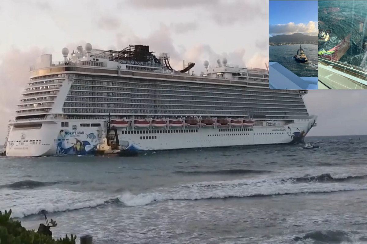 Το κρουαζιερόπλοιο Norwegian Escape με 3,223 επιβάτες προσάραξε στην Δομινικανή Δημοκρατία (ΒΙΝΤΕΟ) - e-Nautilia.gr | Το Ελληνικό Portal για την Ναυτιλία. Τελευταία νέα, άρθρα, Οπτικοακουστικό Υλικό