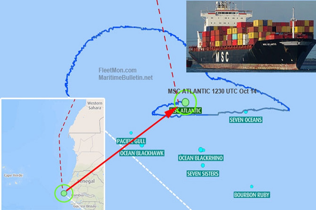 Πλοίο μεταφοράς κοντέινερ πλέει ακυβέρνητο και εγκαταλελειμμένο στον Ατλαντικό! - e-Nautilia.gr | Το Ελληνικό Portal για την Ναυτιλία. Τελευταία νέα, άρθρα, Οπτικοακουστικό Υλικό
