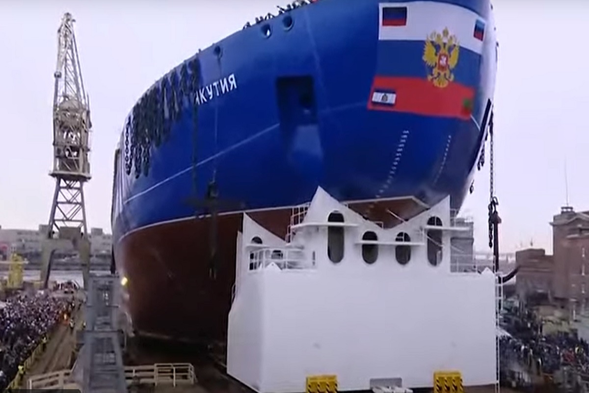 Βίντεο: Η Μόσχα καθέλκυσε το νέο γιγαντιαίο πυρηνοκίνητο παγοθραυστικό πλοίο της - e-Nautilia.gr | Το Ελληνικό Portal για την Ναυτιλία. Τελευταία νέα, άρθρα, Οπτικοακουστικό Υλικό