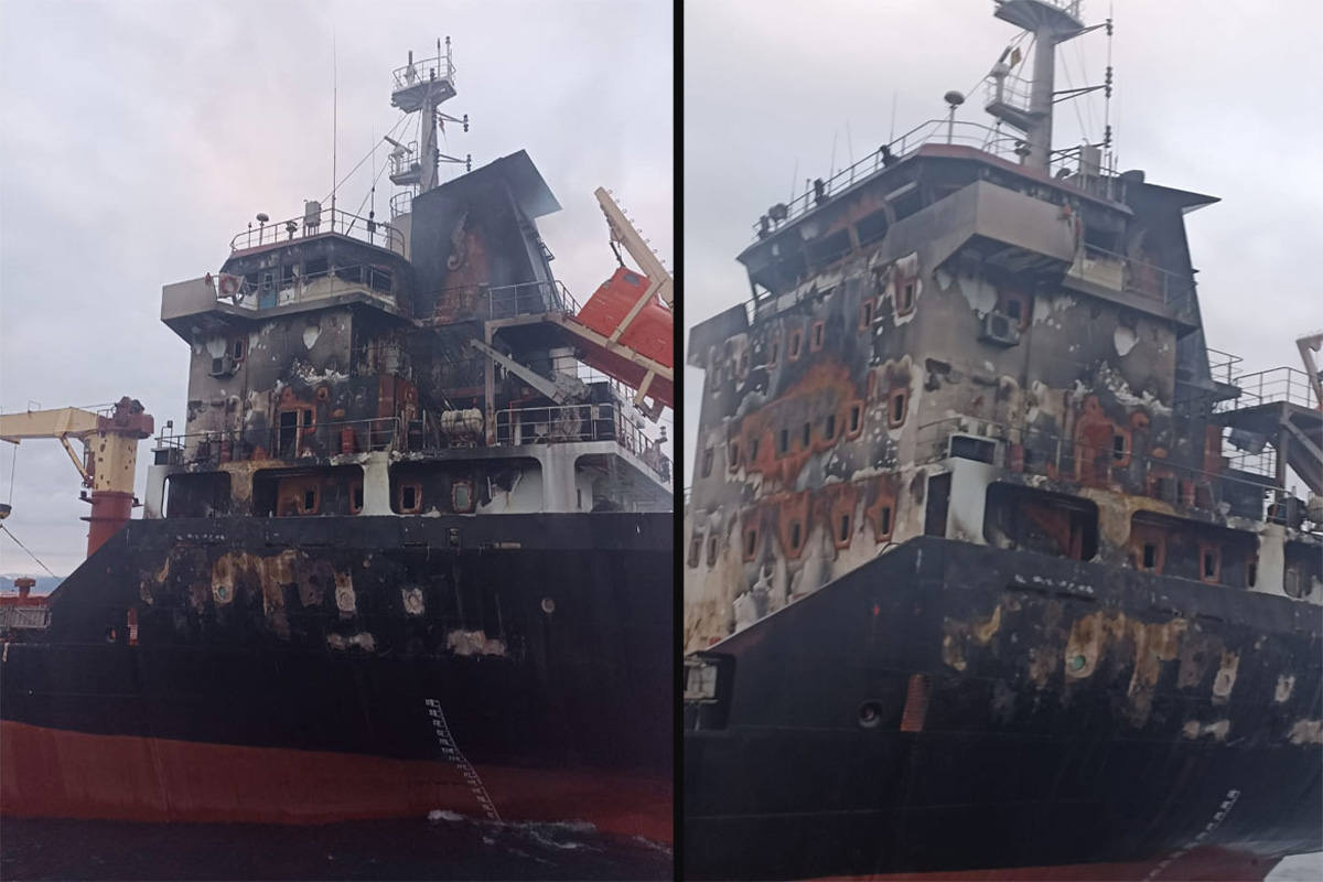 Μεγάλη πυρκαγιά σε φορτηγό πλοίο στη Μαύρη θάλασσα με τραυματίες και αγνοούμενους (ΒΙΝΤΕΟ) - e-Nautilia.gr | Το Ελληνικό Portal για την Ναυτιλία. Τελευταία νέα, άρθρα, Οπτικοακουστικό Υλικό