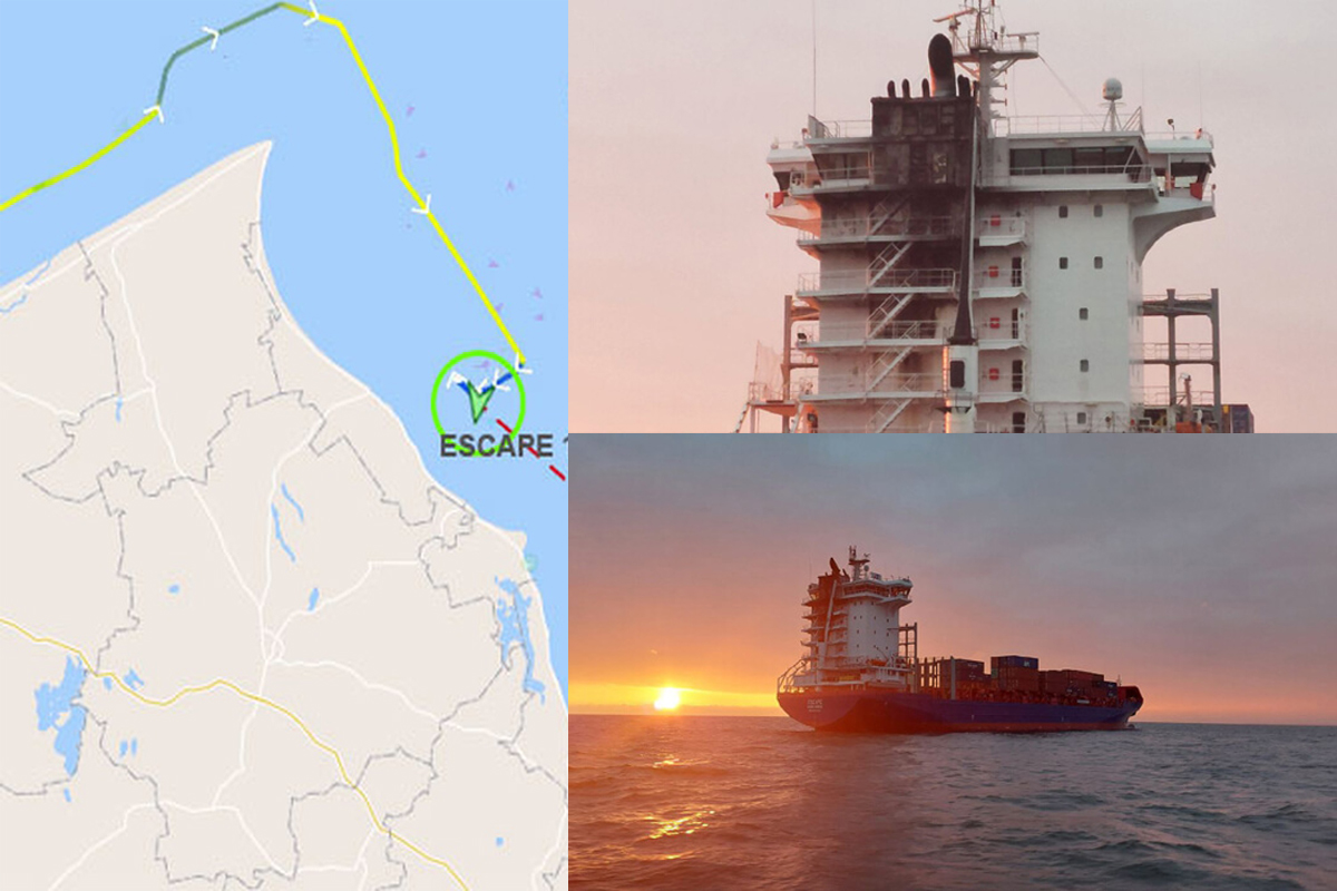 Πλοίο μεταφοράς εμπορευματοκιβωτίων έπιασε φωτιά και εγκαταλείφτηκε στην Βαλτική Θάλασσα - e-Nautilia.gr | Το Ελληνικό Portal για την Ναυτιλία. Τελευταία νέα, άρθρα, Οπτικοακουστικό Υλικό
