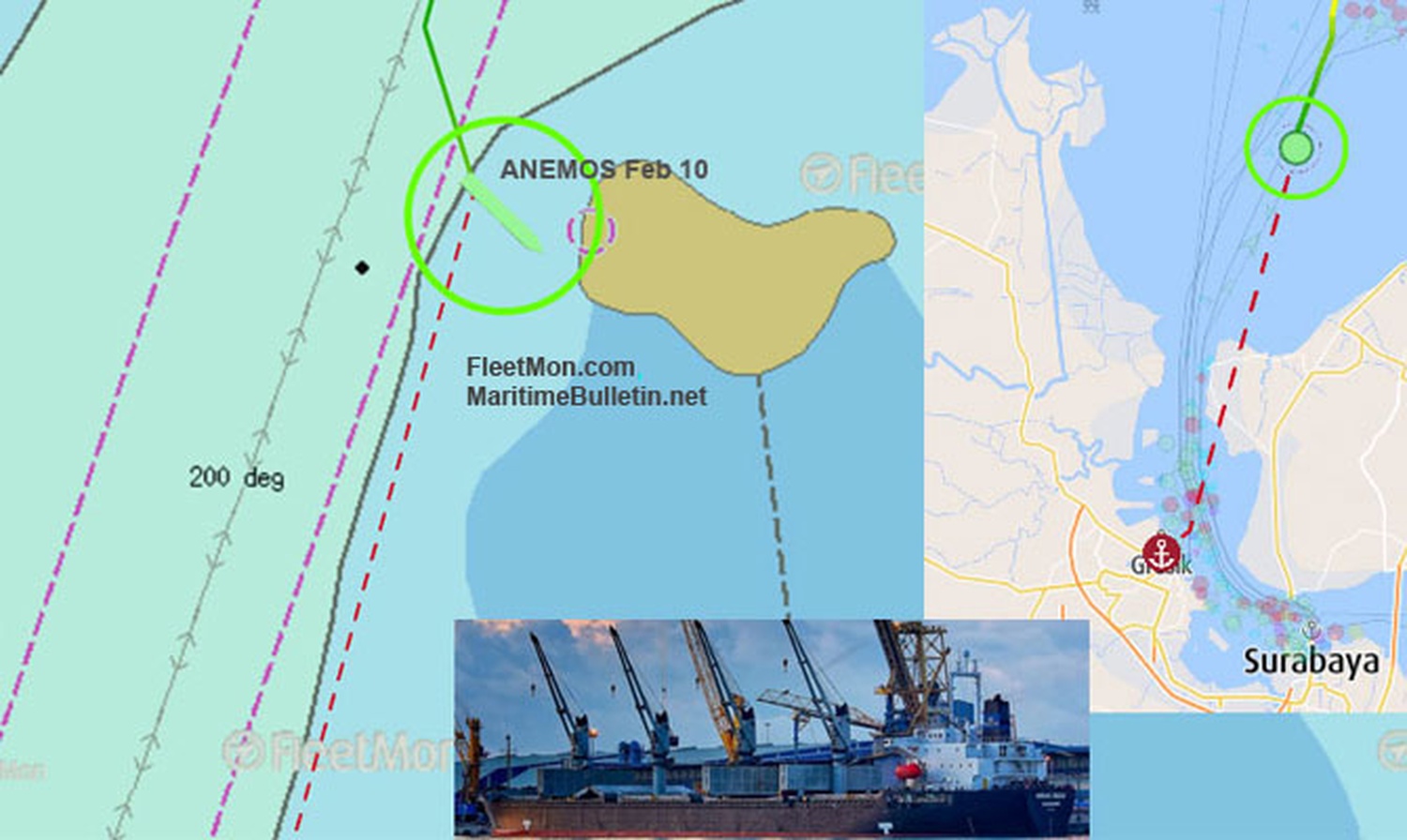 Το φορτηγό πλοίο ANEMOS προσάραξε κατά τον κατάπλου του στην Ινδονησία- Το πλοίο είχε αποπλεύσει από την Ρωσία - e-Nautilia.gr | Το Ελληνικό Portal για την Ναυτιλία. Τελευταία νέα, άρθρα, Οπτικοακουστικό Υλικό