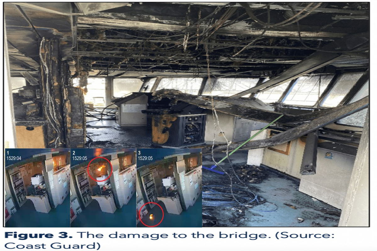 Η έκρηξη μίας μπαταρίας ήταν η αιτία της πυρκαγιάς και της καταστροφής της γέφυρας ενός δεξαμενόπλοιου (photo) - e-Nautilia.gr | Το Ελληνικό Portal για την Ναυτιλία. Τελευταία νέα, άρθρα, Οπτικοακουστικό Υλικό