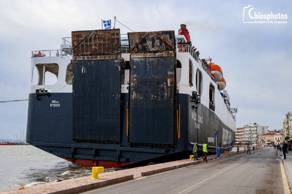Η ανακοίνωση του λιμενικού για την πρόσκρουση του «Νήσος Σάμος» στο Λιμάνι της Χίου
