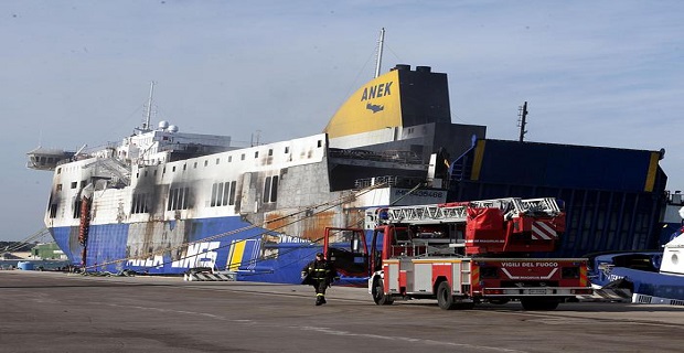 Norman Atlantic in Brindisi's Port