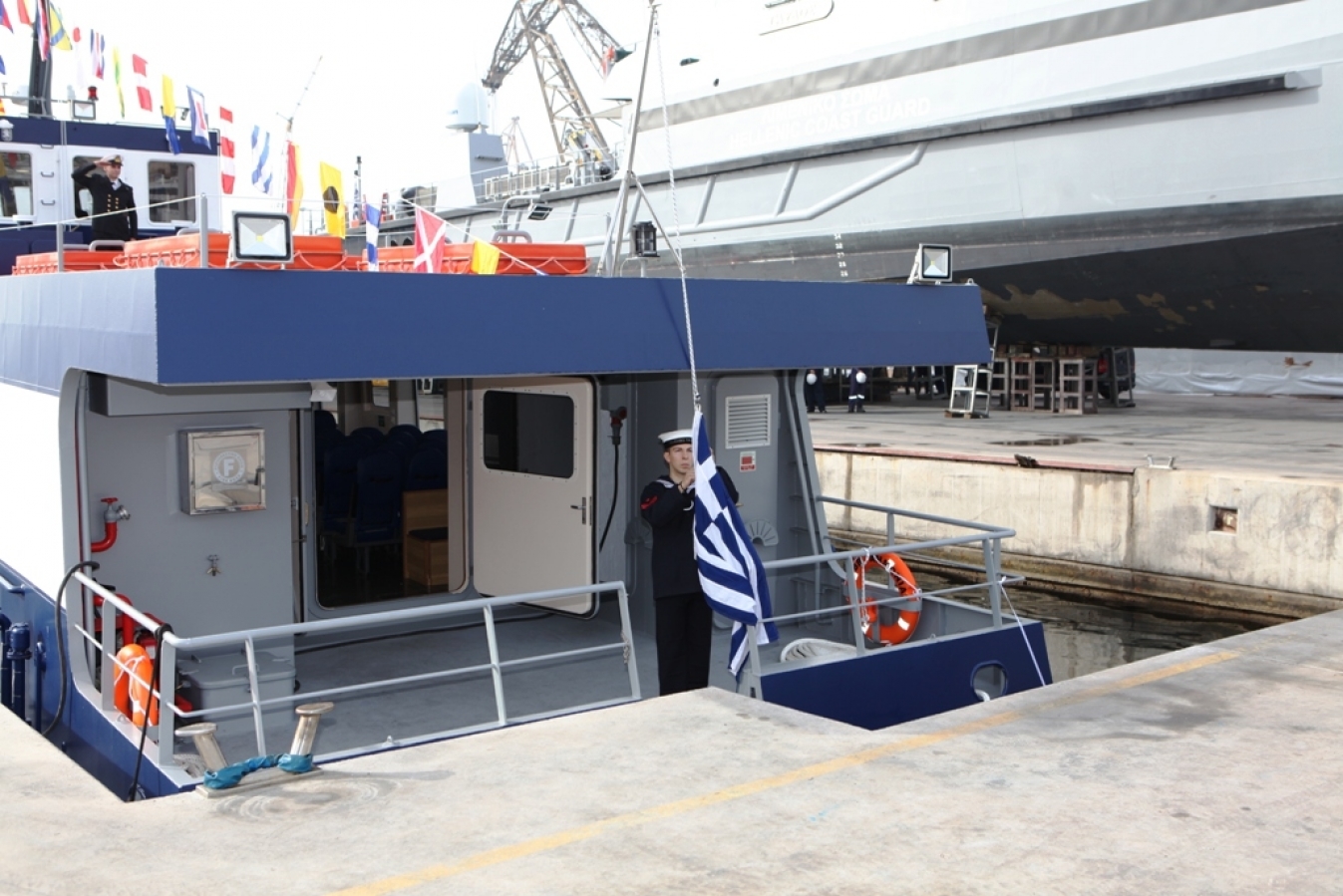 Τελετή Ονοματοδοσίας και Ένταξης Νέου Βοηθητικού Πλοίου «ΑΜΜΩΝΙΑΣ» [βίντεο+φωτο]