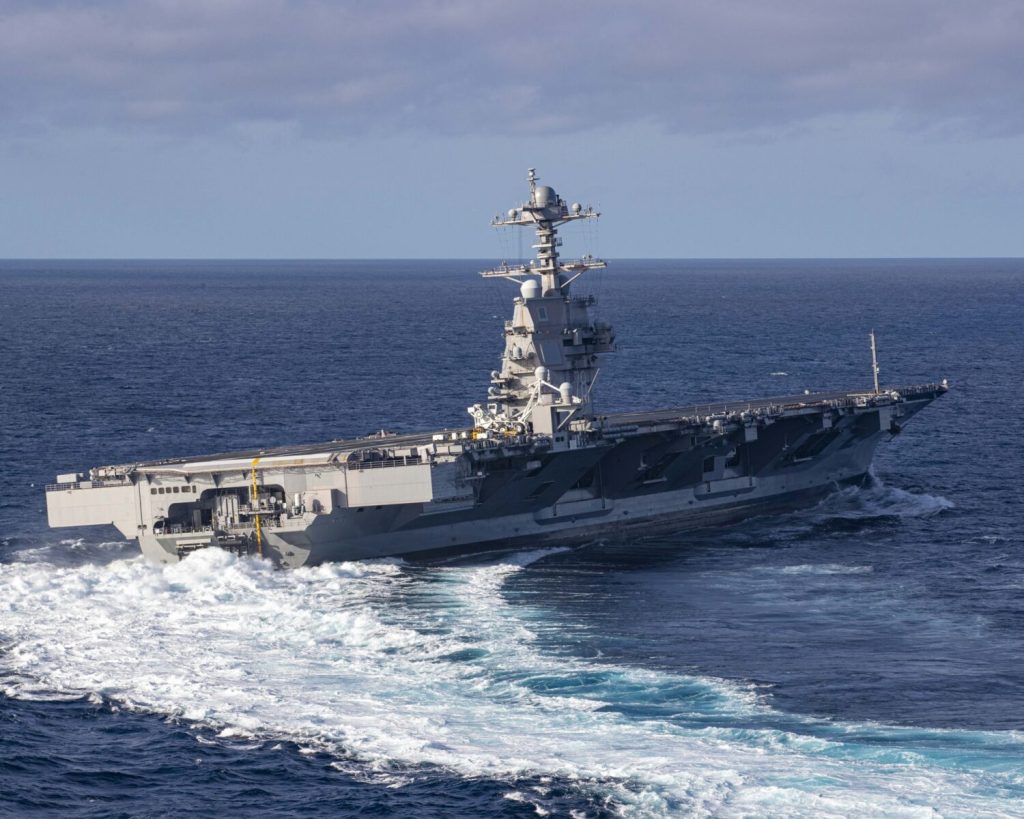 Στροφή αλα μπάντα για το αεροπλανοφόρο USS Gerald R. Ford αξίας 12,9 δις δολαρίων (Video)