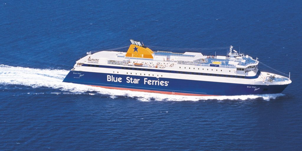 Πρόβλημα στον καταπέλτη του Blue Star Naxos (Video)