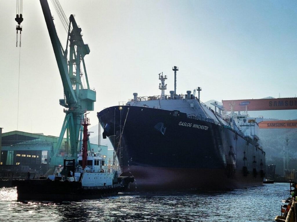 Καθελκύστηκε το νεότευκτο πλοίο LNG GasLog Winchester της Gaslog