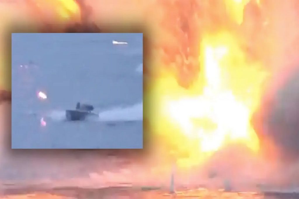 Βίντεο από την στιγμή της επίθεσης των drone στο ρωσικό πολεμικό πλοίο!
