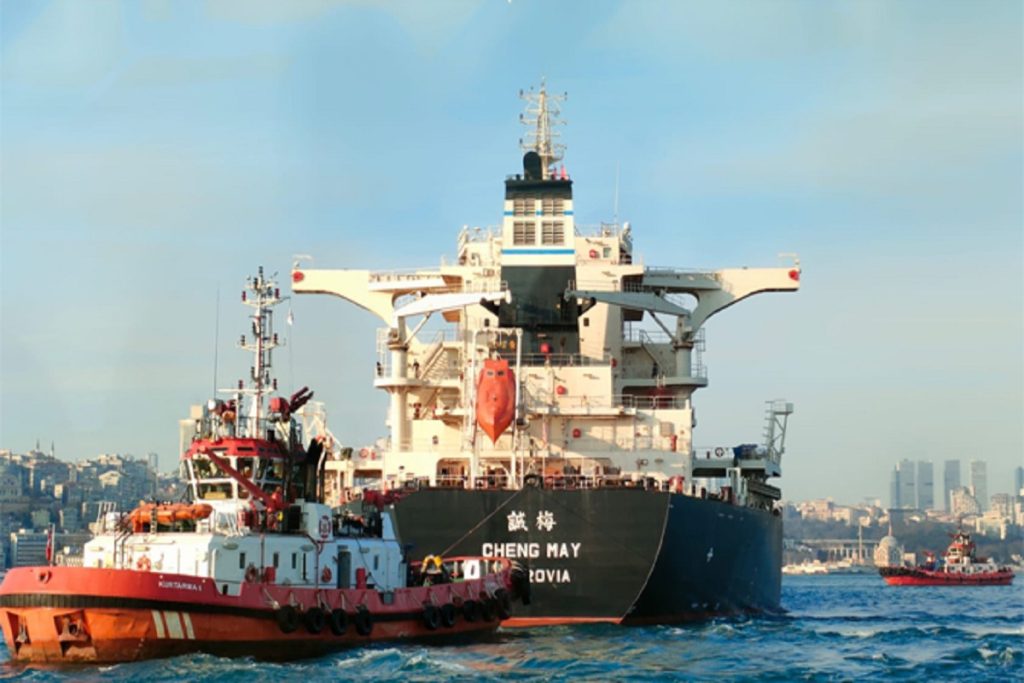 Μηχανική βλάβη σε capesize φορτηγό πλοίο στο στενό το Βοσπόρου