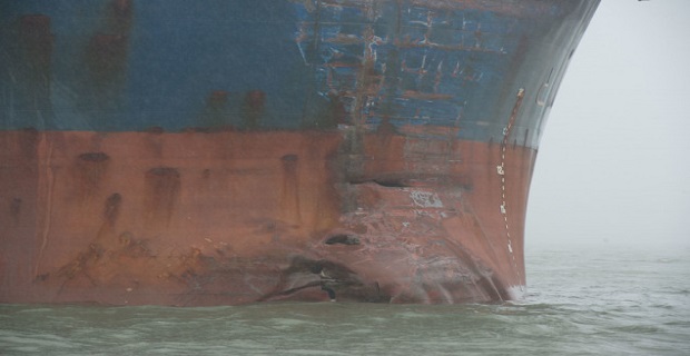 Collision near Morgans Point in Houston Ship Channel