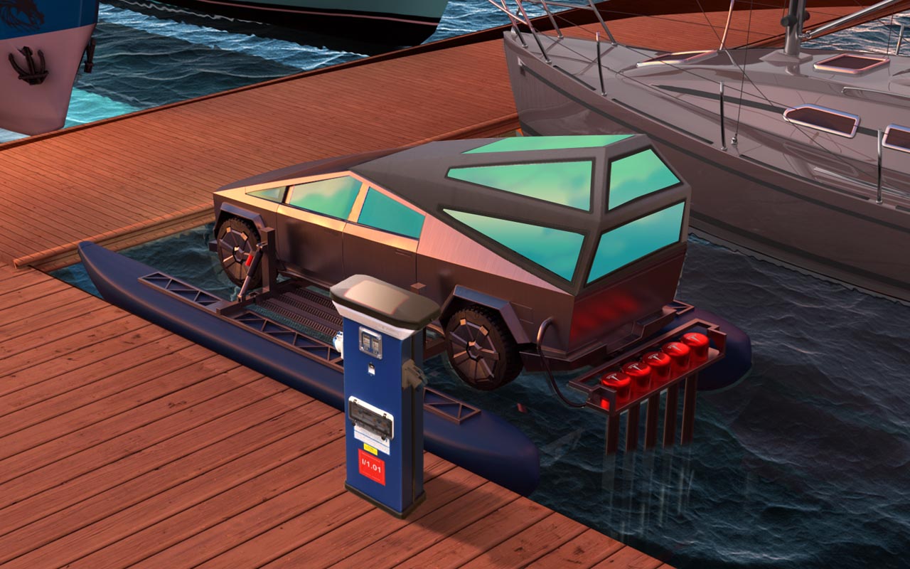 Πώς με ένα κιτ θα μετατρέπεται το Tesla Cybertruck σε ένα καταμαράν! (ΦΩΤΟΓΡΑΦΙΕΣ)