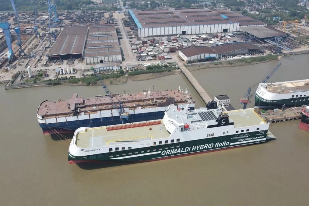 Όμιλος Γκριμάλντι: Παρέλαβε το νεότευκτο υβριδικό ro-ro «Eco Adriatika»