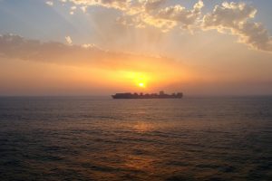 SunSet_And_Maersk_Container_Ship_-_panoramio-1