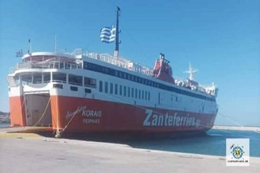 Παραμόρφωση καταπέλτη πλοίου στην Αλεξανδρούπολη