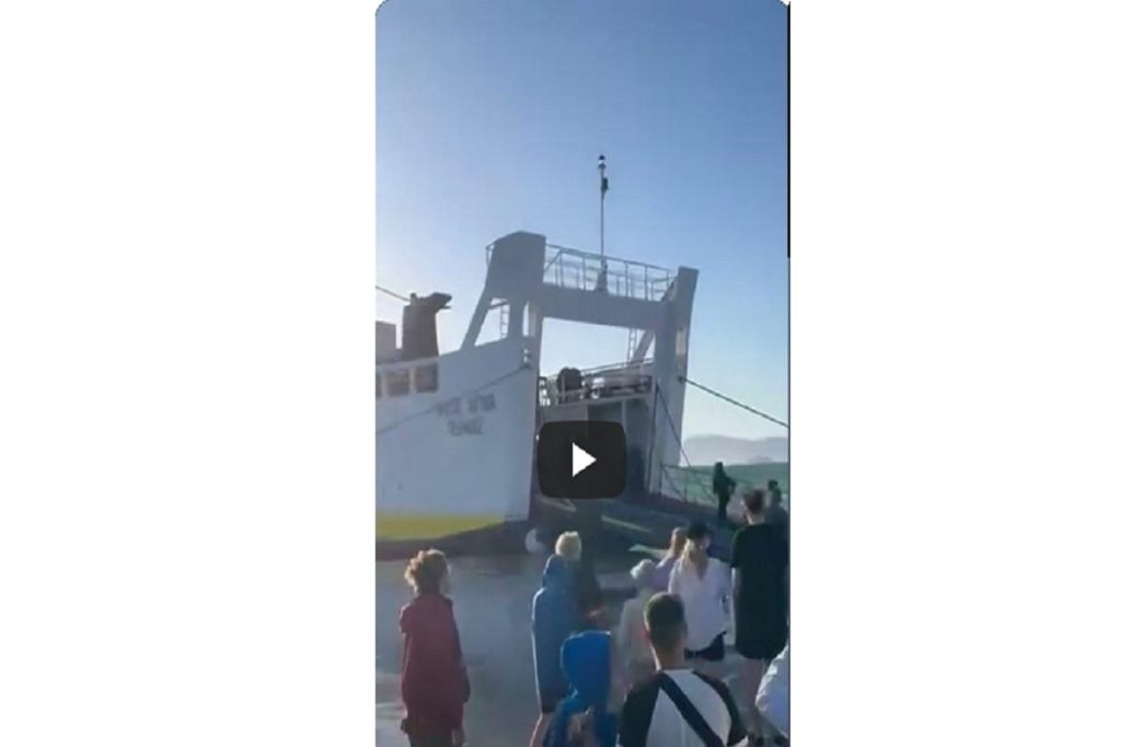Τρόμος από το λιμάνι της Αίγινας (video)