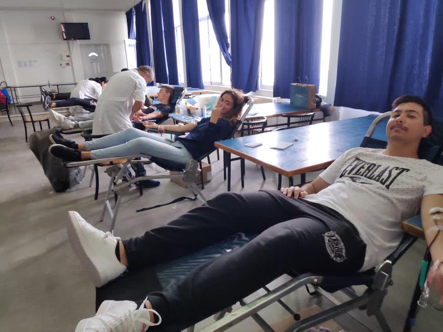 Εθελοντική αιμοδοσία από τους σπουδαστές της ΑΕΝ Κύμης [φωτο]