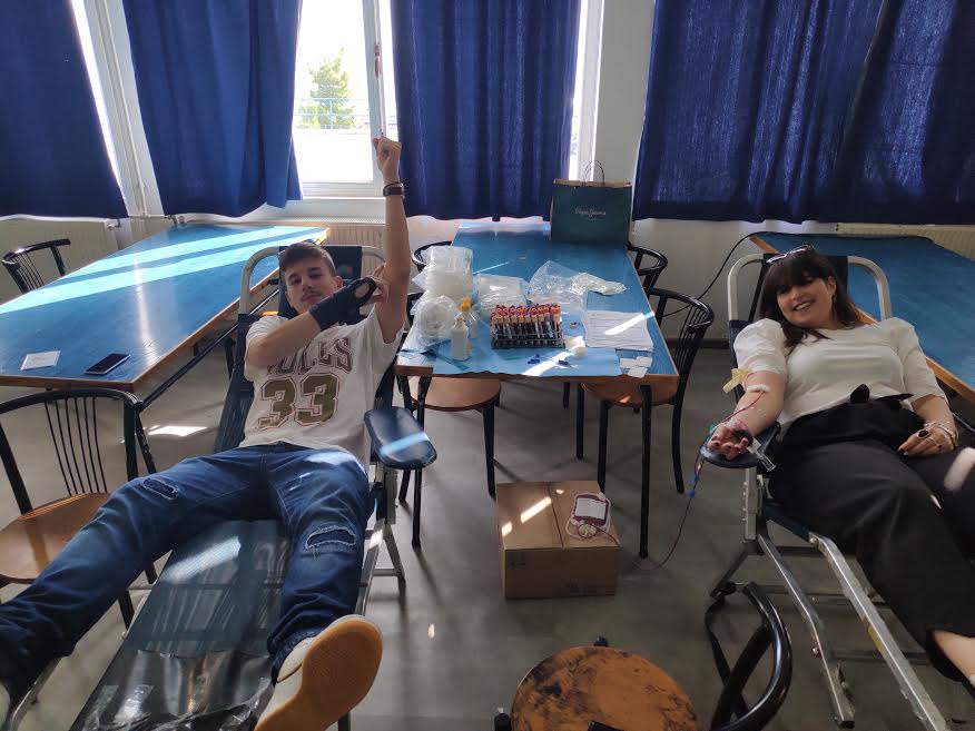 Εθελοντική αιμοδοσία από τους σπουδαστές της ΑΕΝ Κύμης [φωτο]