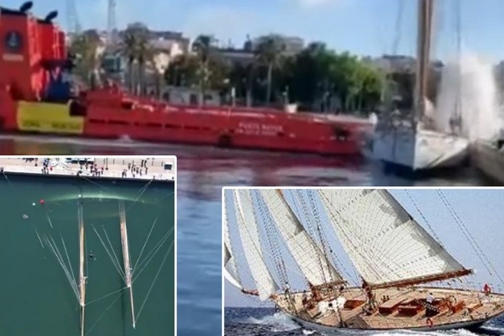 Το εντυπωσιακό ιστιοπλοϊκό Eleonora E επανέπλευσε με επιτυχία μετά την σύγκρουση του
