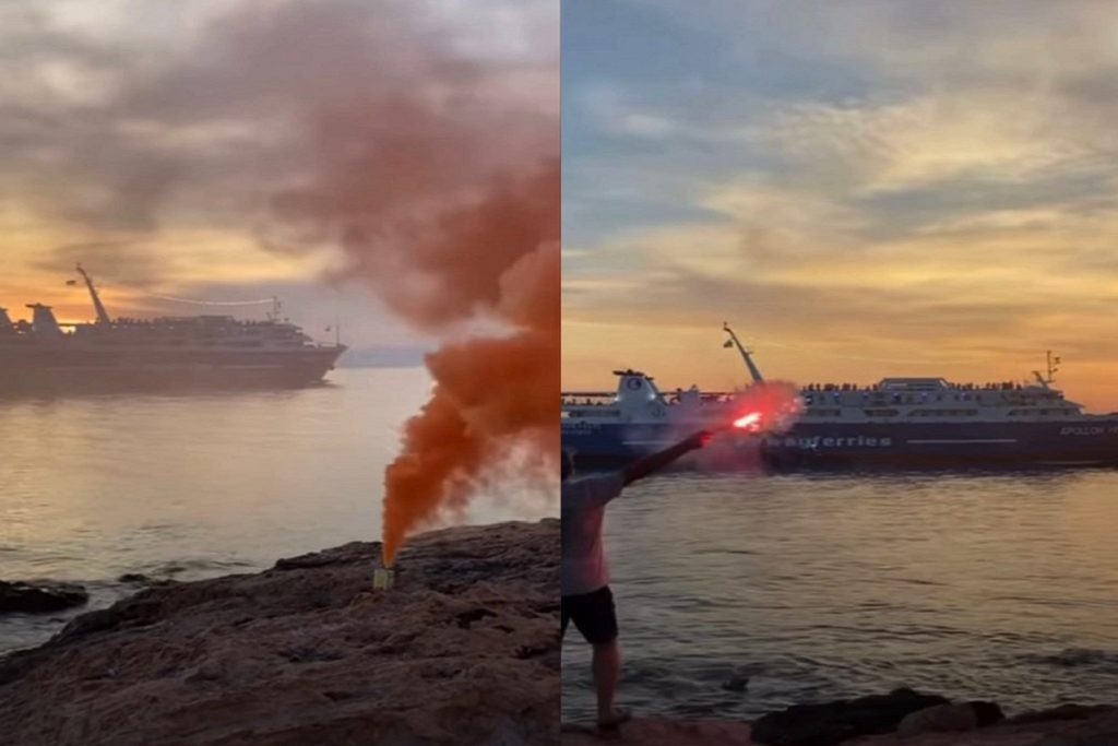 ΒΙΝΤΕΟ: Ο συγκινητικός αποχαιρετισμός του Κάπτα Παναγή από τους κατοίκους της Αίγινας