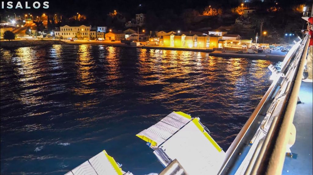 Blue Star 1 - Εντυπωσιακό νυχτερινό ρεμέτζο και αναχώρηση στη Σάμο! (video)