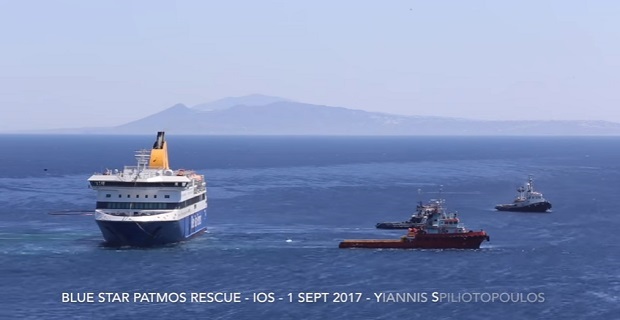 Ανακοίνωση της Αttica Group για την προσάραξη του «Blue Star Patmos»
