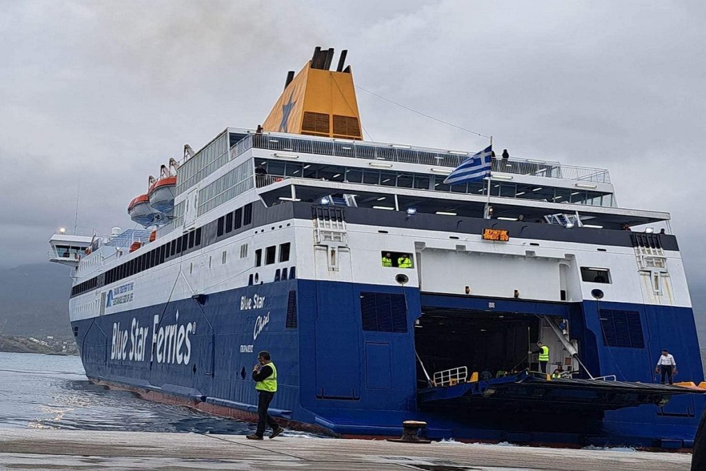 Το πρώτο ταξίδι του Blue Star Chios σε Κάρπαθο και Κάσο (video)