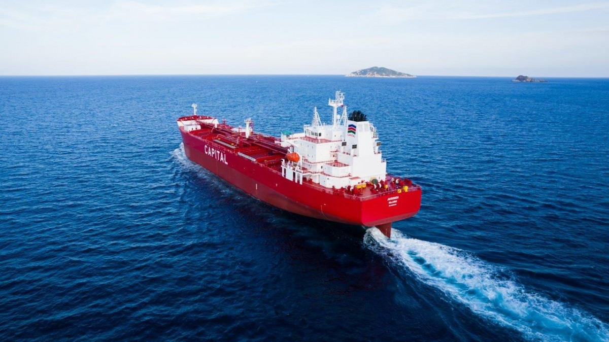 Η Capital Ship Management Corp.παρέλαβε το νεότευκτο πλοίο M/T «Akrisios» (video & photo)