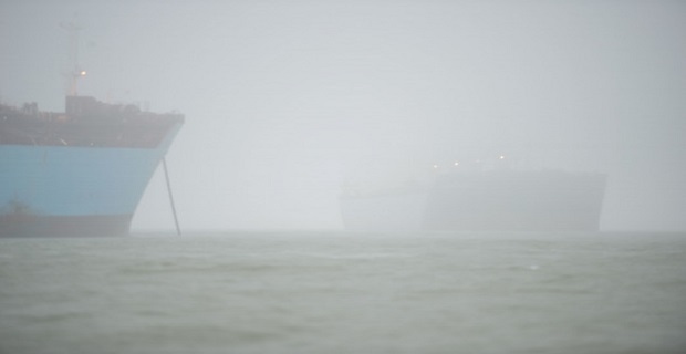 Collision near Morgans Point in Houston Ship Channel