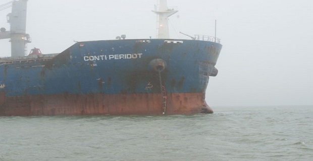 Collision near Morgans Point in Houston Ship Channel