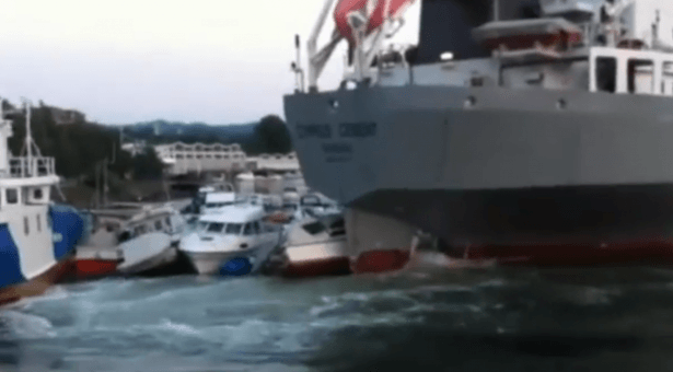 Διέλυσε μια μαρίνα σκάφη κυπριακό πλοίο - Ο πιο ατζαμής καπετάνιος [vid]