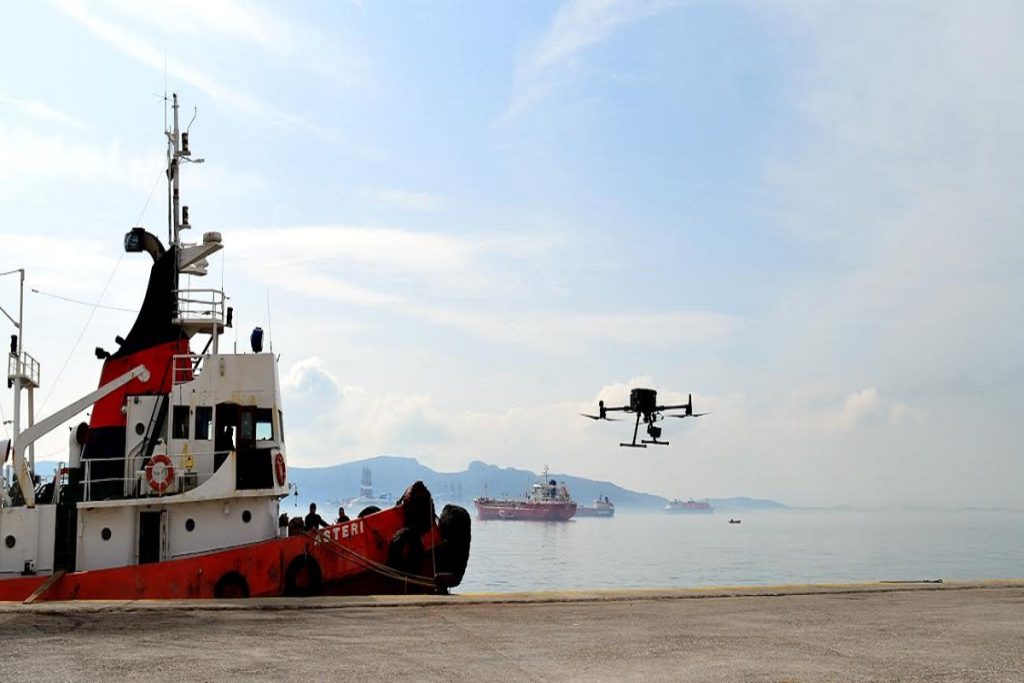 Ο Λιμένας Ελευσίνας αναπτύσσει τη χρήση drone για την προστασία του θαλάσσιου περιβάλλοντος