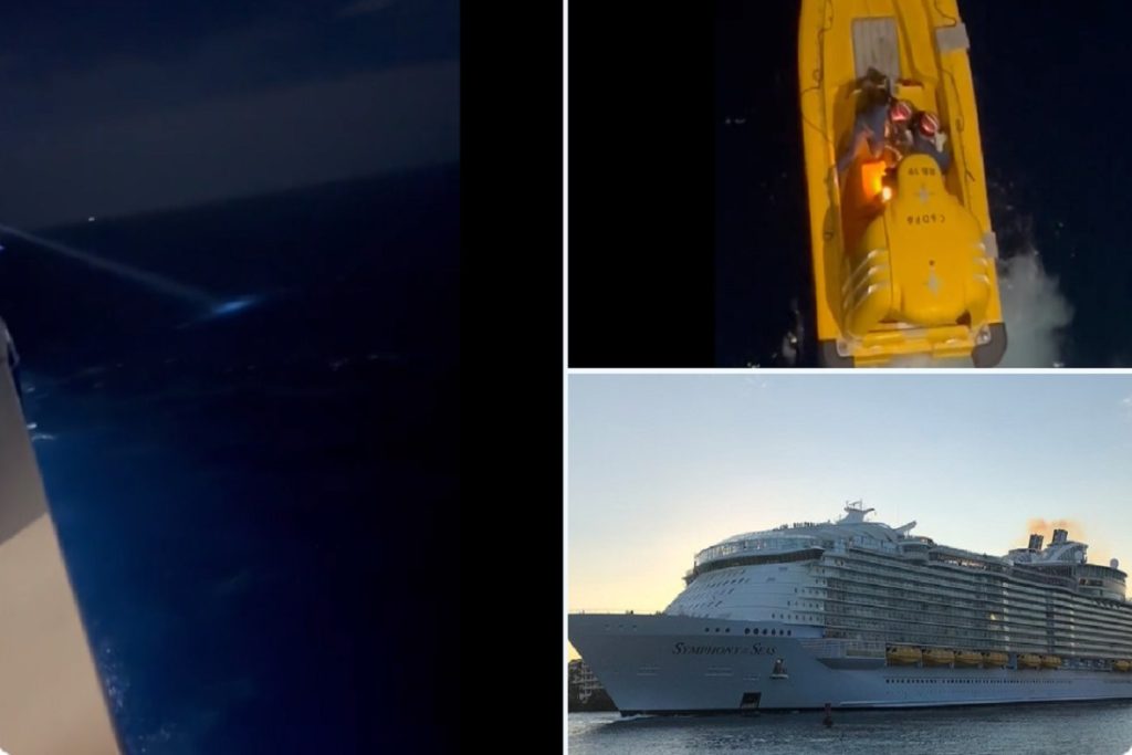Θαυματουργή διάσωση επιβάτη που έπεσε στη θάλασσα από το κρουαζιερόπλοιο Symphony of the Sea