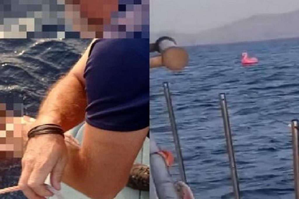 Λέσβος: Γυναίκα παρασύρθηκε με το φουσκωτό της φλαμίνγκο (video)