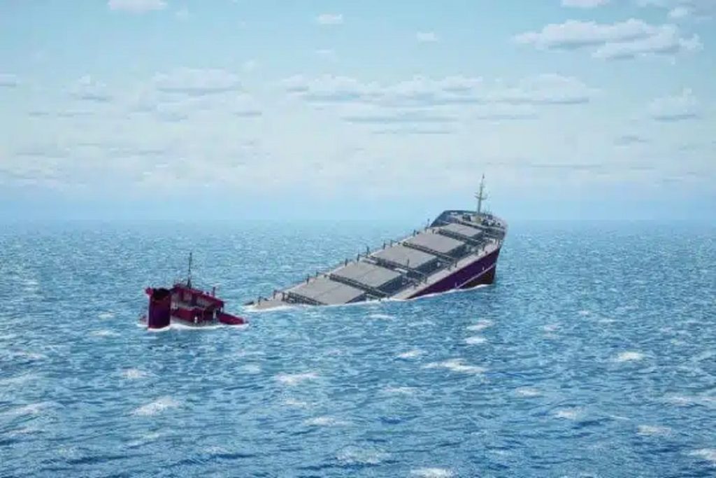 Φορτηγό πλοίο φορτωμένο με χλωριούχο κάλιο βυθίστηκε στο Αμβούργο