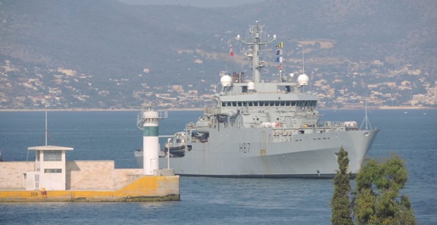 Στον Πειραιά το HMS Echo H87 που θα επισκεφθεί ο πρίγκιπας Κάρολος [βίντεο]