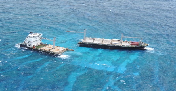 Ετοιμάζεται αφαίρεση του κύτους του προσαραγμένου ελληνικού πλοίου Kea Trader