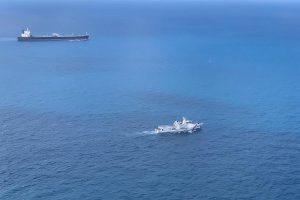 Iranian-flagged crude oil tanker MT Horse is escorted to Batam, Riau Islands