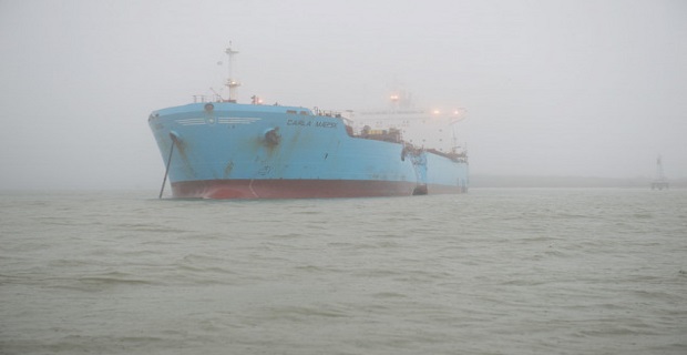 Collision near Morgans Point in Houston Ship Channel