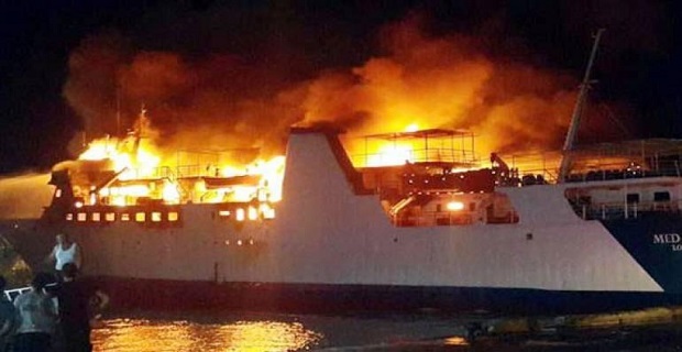 H πυρκαγιά στο MED STAR και η συμβολή του πληρώματος στην κατάσβεση της