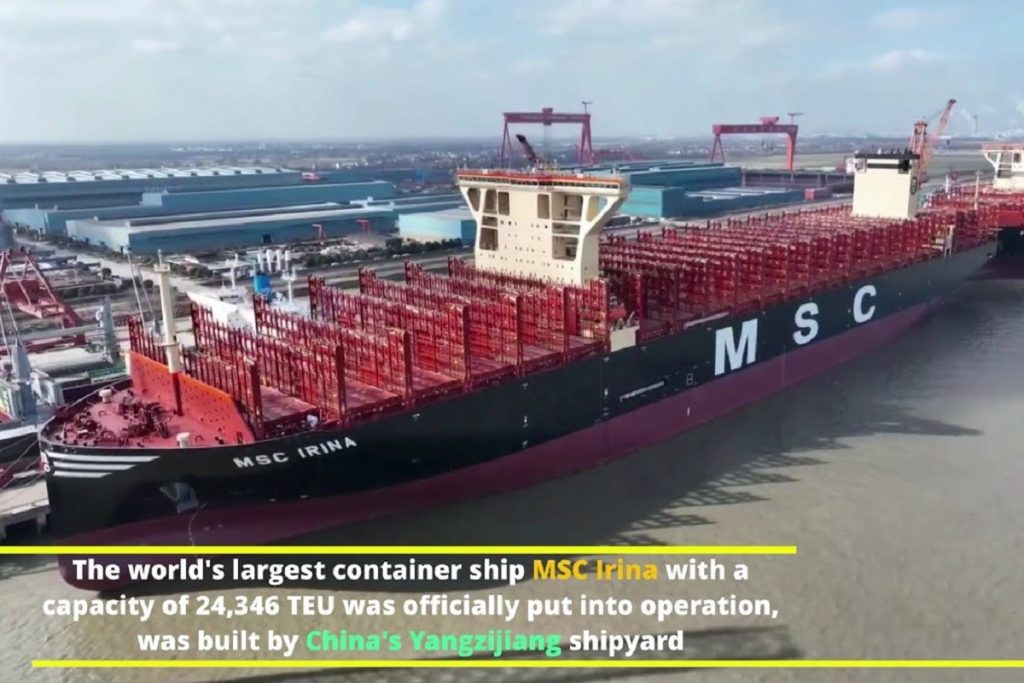 Παραδόθηκε από τα Κινεζικά ναυπηγεία το μεγαλύτερο πλοίο μεταφοράς εμπορευματοκιβωτίων του κόσμου!