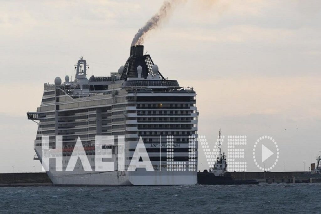 Αποκολλήθηκε το κρουαζιερόπλοιο “MSC SPLENDIDA” από το λιμάνι του Κατάκολου