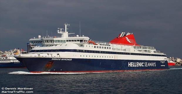 Απώλεια άγκυρας για το «Νήσος Μύκονος»