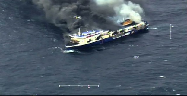 Greece Ferry Fire